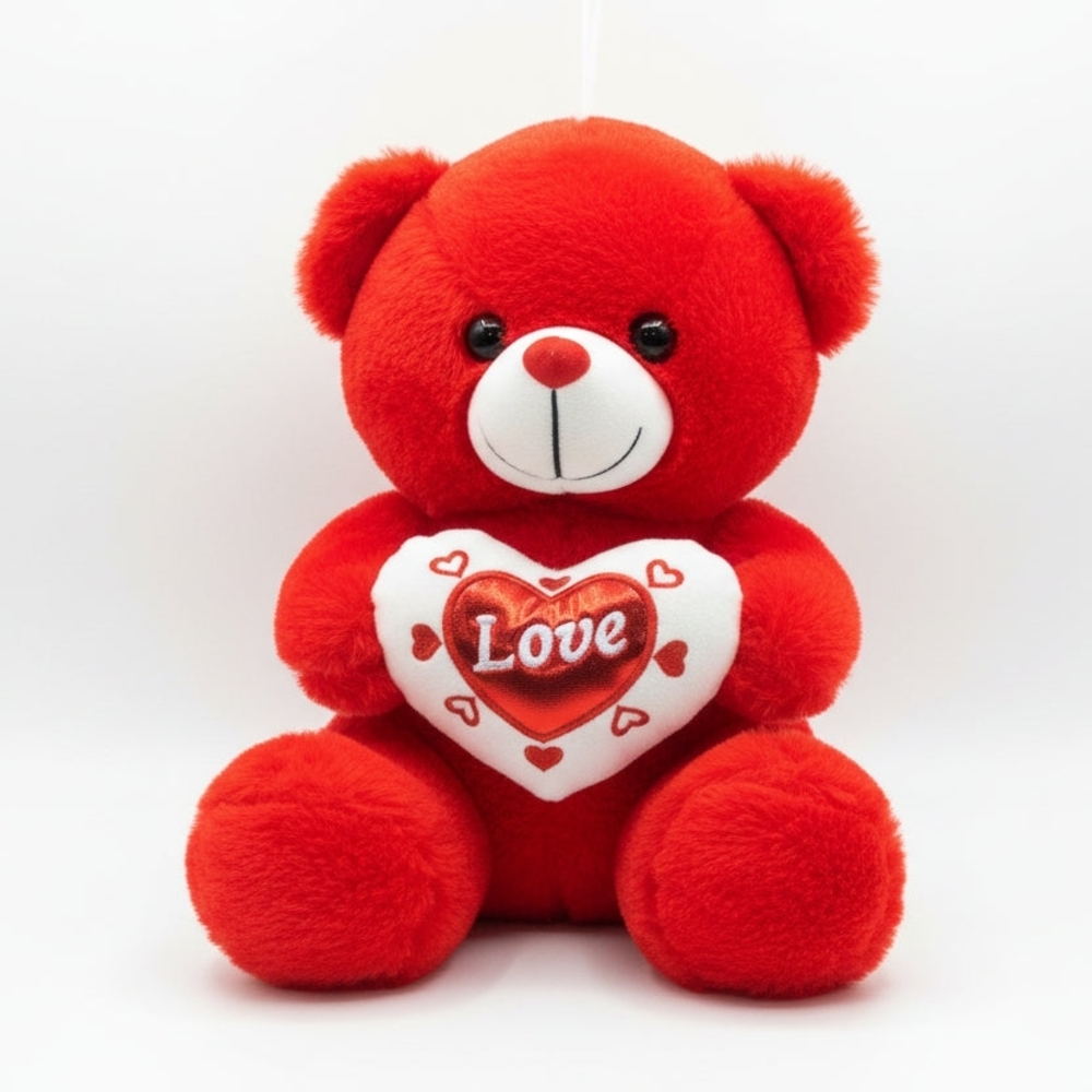 Red Teddy Bear with Heart
